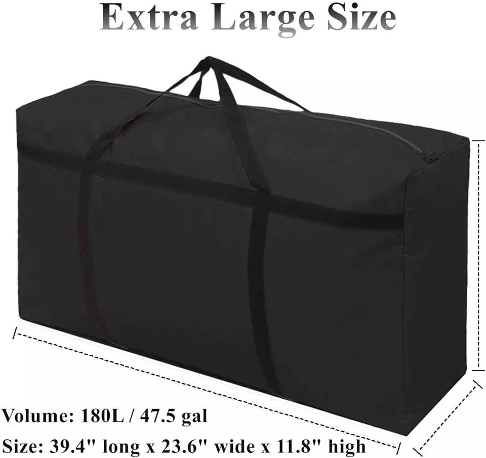 New Portable Large zipper thickened  oxford cloth carrying bag travel bag wear resistant storage luggage bag extra large