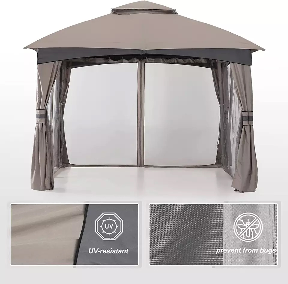 Gazebo Replacement top can be customized gazebo canopy replacement cover, waterproof and UV resistant, canopy top