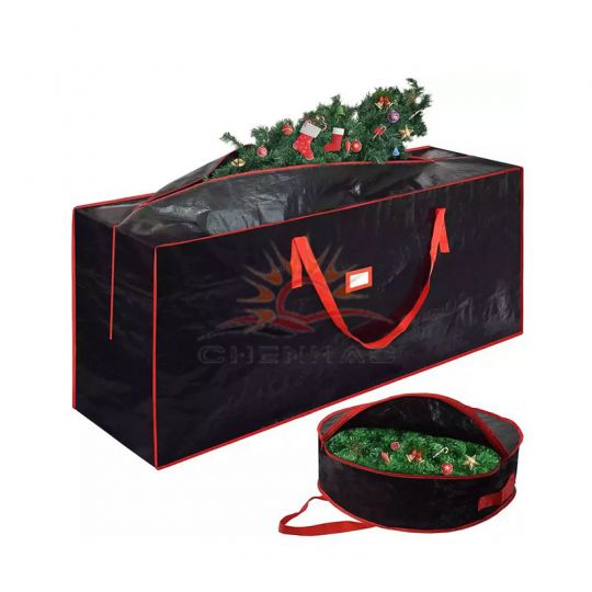 Latest Heavy duty Christmas tree custom tote storage bag and durable storage bag for Christmas tree with zipper bag