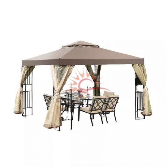 Gazebo patio gazebo canopy cover, waterproof and UV resistant, outdoor patio 10 x 10 replacement canopy