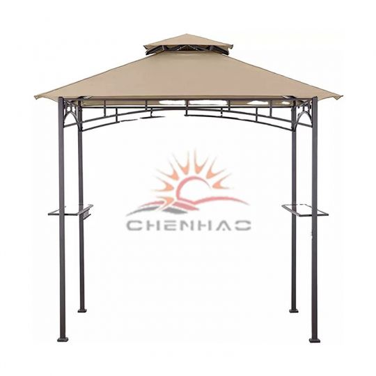 Oxford cloth, waterproof outdoor barbecue awnings, brown square garden terrace roof replacement canopy